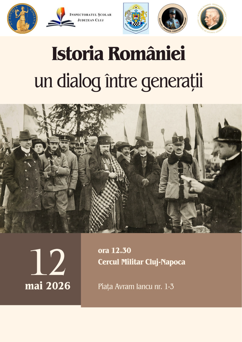 „Istoria României: un dialog între generații”. Eveniment dedicat tinerilor pasionați de istorie